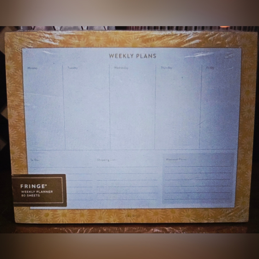 Fringe Studio Sunflower Yellow Weekly Planner